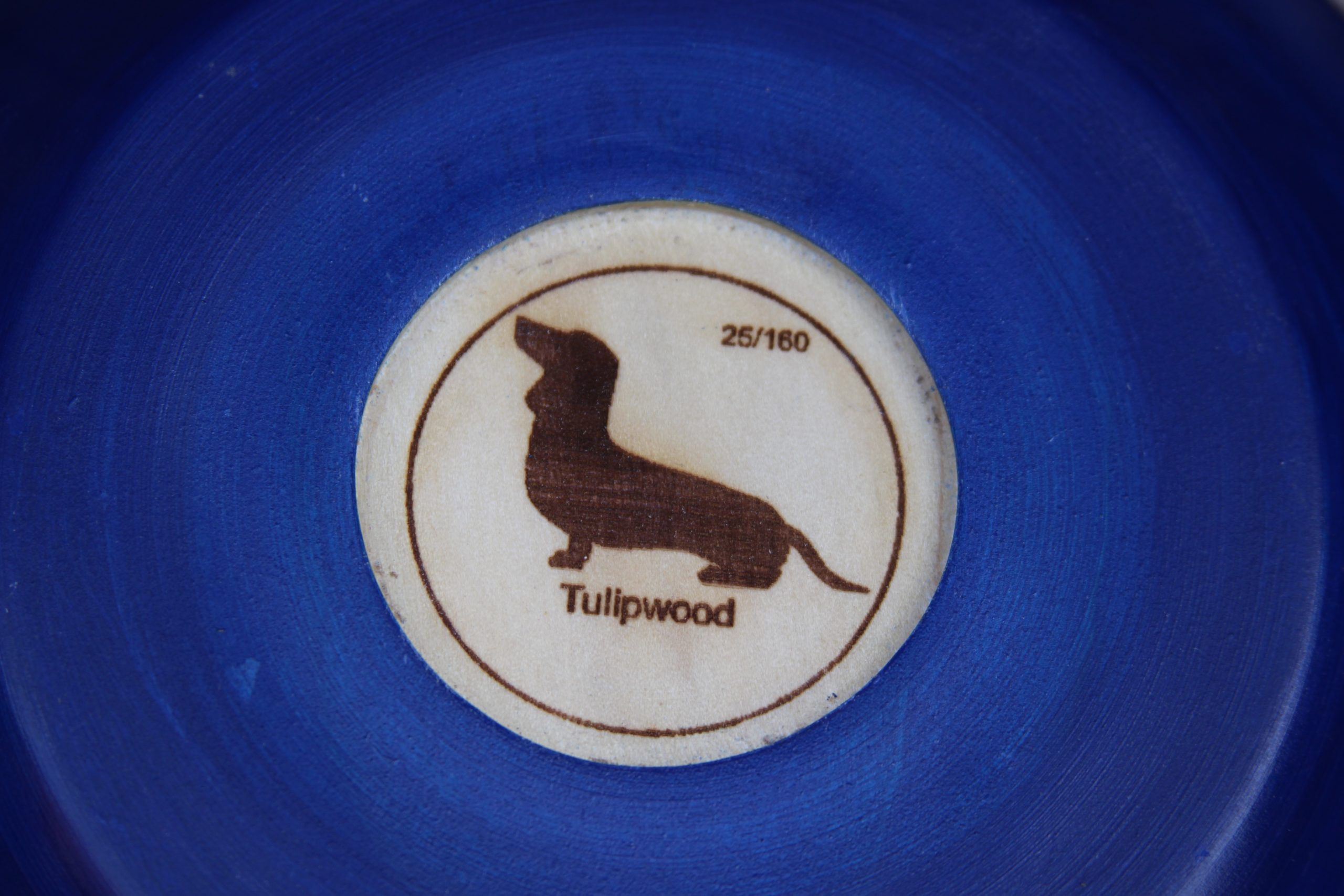 Blue Tulipwood Bowl
