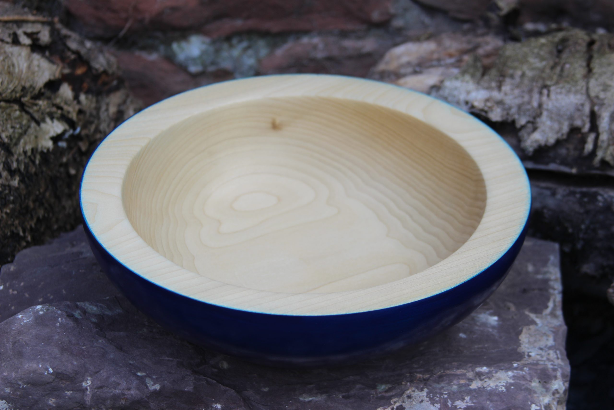 Blue Tulipwood Bowl
