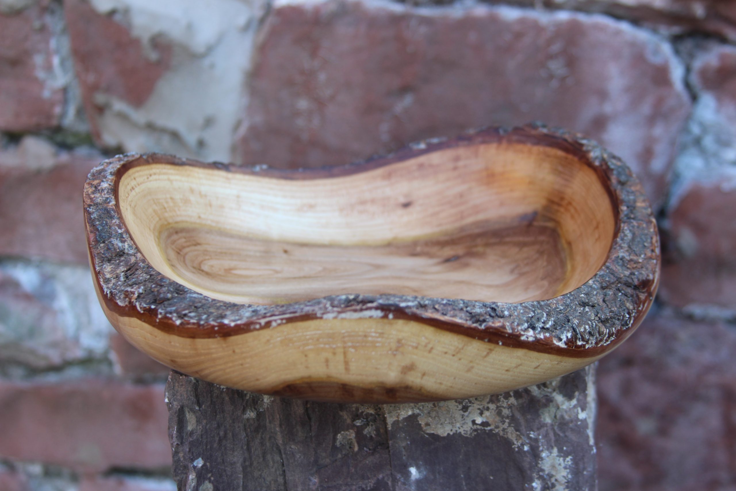 Live Edge Elm Crotch Bowl